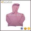Projetos de suéter 100% cachemira para bebês, camisola rosa